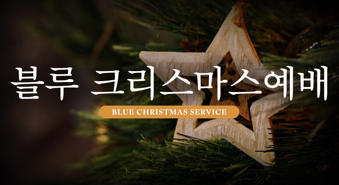 Korean Blue Christmas Graphic